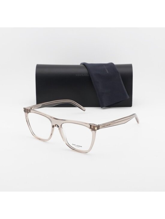 Saint Laurent SL518 004 Eyeglasses Brown 56mm Square Frame main image 11